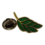 Broche Boton Pin Folha
