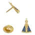 Broche Boton Pingente De Nossa Senhora Aparecida Banhado