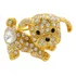 Broche Cachorrinho Strass Elegante Semijoia Akasaki Brg0048
