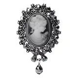 Broche Camafeu Antigo Prata