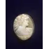 Broche Camafeu  Madrepérola Legitima Antiga Linda (vel.verd)