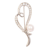 Broche Coracao Com Strass