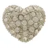 Broche Coração Strass Delicado  Ouro / Ródio Akasaki Brg6359