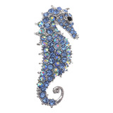 Broche De Cristal Azul