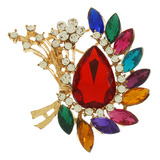 Broche Feminino Strass Delicado