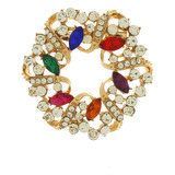 Broche Feminino Strass Delicado