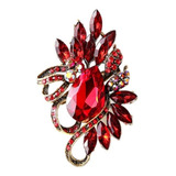 Broche Flor De Cristais