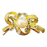 Broche Laco Dourado Com