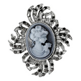 Broche Luxo Camafeu Madreperola