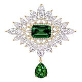 Broche Moderno Strass Colorido