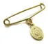 Broche Nossa Senhora Das Graças Antialérgico Banhado Ouro 18