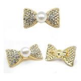 Broche Perola Com Strass