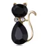 Broche Personalizado De Gato Strass Estilo Retrô Acessório