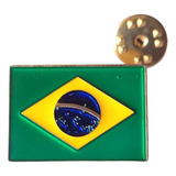 Broche Pin Bandeira Do Brasil 25 Mm X 17 Mm