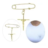 Broche Pingente Religioso Crucifixo