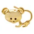 Broche Ratinho Minimalista Charme Semijoia Akasaki Brg0007