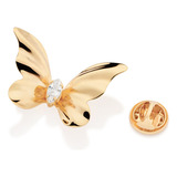 Broche Rommanel Borboleta Banhado