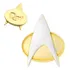 Broche Star Trek Comunicador Magnético Cor Dourado