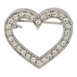 Broche Strass Coracao Brg0020