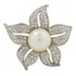 Broche Strass E Pérola Flor Brg0063