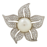 Broche Strass E Perola