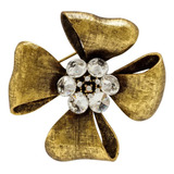 Broche Strass Flor Brg0070