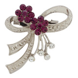 Broche Strass Lacinho Elegante