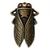 Broche Vintage Cigarra Inseto Pin Botton Lapela Estilo Retrô