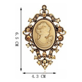 Broche Vintage Retro Camafeu