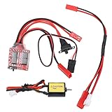 Brushed Rc Motor,high Torque Brushed Motor With 30a Esc For Axial Scx24 Axi90081 Axi00002 Axi00001 Axi00004 1/24 Rc Crawler Car Model Car Accessories