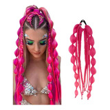 Bubble Braids Coloridas Extensão De Tranças Removíveis