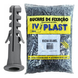 Bucha Ivplast 8mm C Aba Anel Sem Parafuso Pacote 1000 Peças