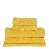Buddemeyer Jogo De Toalhas Florentina Banho Amarelo 5 Peças