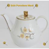 Bule Cha Porcelana Maua