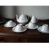 Bule De Chá Antigo Porcelana Real, 4 Xícaras, Leiteira