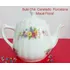 Bule De Chá Porcelana Canelada Mauá Floral 