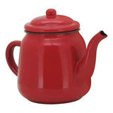 Bule Esmaltado Vermelho 1000ml