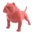 Bully Vermelho Americano Para Decoração 3d