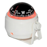 Bússola Náutica Iluminação Led 12v Carro Barco Lancha Iate Cor Branco