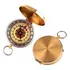 Bússola Tipo Relógio Bolso Bronze Luz Fosforescente