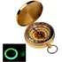 Bússola Tipo Relógio Bolso Bronze Luz Fosforescente