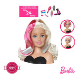 Busto Barbie Styling Hair Penteados C/ Acessorios Pupee 1264