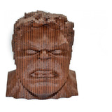 Busto Decorativo Hulk De Madeira Mdf
