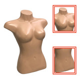 Busto Expositor Feminino Bege