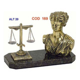 Busto Justiça De Petit Bronze ( Cod 203b )