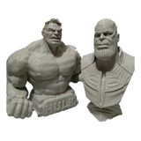 Bustos Thanos E Hulk - 12 Cm