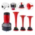 Buzina 3 Cornetas E Compressor 12v Tipo Caminhão Verdureiro