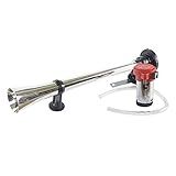 Buzina Automotiva Eletropneumática Com 1 Corneta Cromada Compressor 12v Marítima