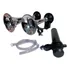 Buzina De Ar 2 Cornetas Mini Dupla Bike Forte Cromada