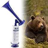 Buzina De Ar Portátil Para Barco, Máquina De Ruído Super Alto De Alumínio, Buzina De Bomba De Ar, Buzina De Alarme De Segurança Esportiva E Marítima Para Passeios De Barco, Eventos Esportivos, Festas